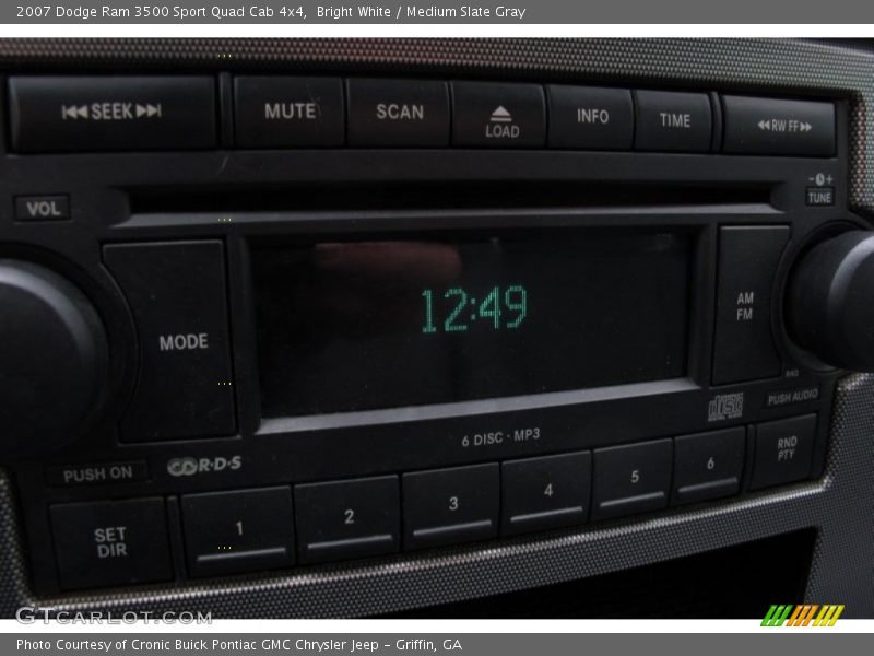 Bright White / Medium Slate Gray 2007 Dodge Ram 3500 Sport Quad Cab 4x4