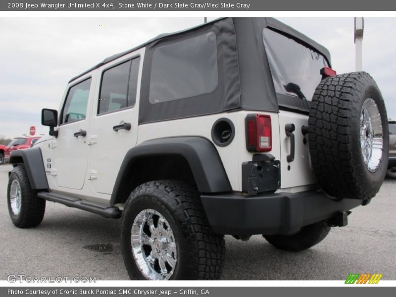 Stone White / Dark Slate Gray/Med Slate Gray 2008 Jeep Wrangler Unlimited X 4x4