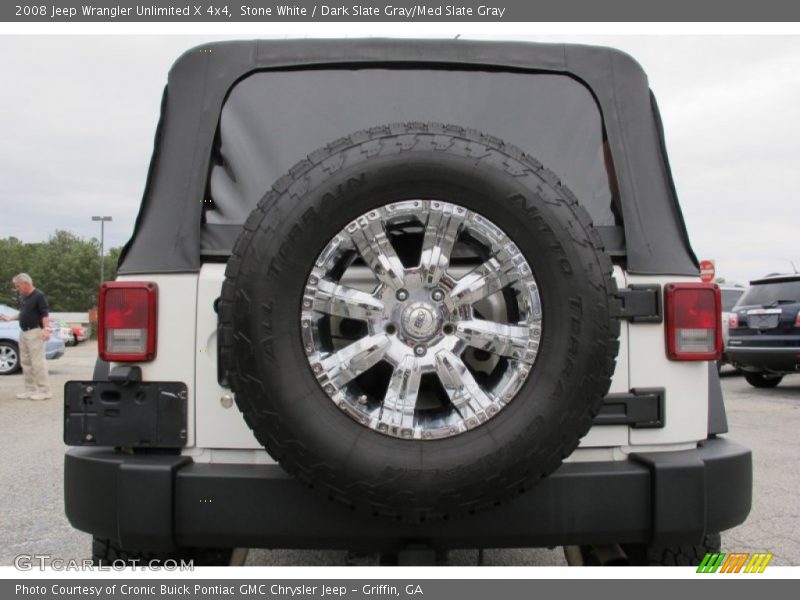 Stone White / Dark Slate Gray/Med Slate Gray 2008 Jeep Wrangler Unlimited X 4x4
