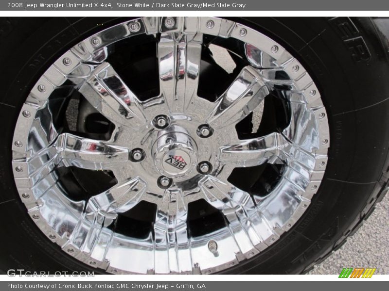 Stone White / Dark Slate Gray/Med Slate Gray 2008 Jeep Wrangler Unlimited X 4x4