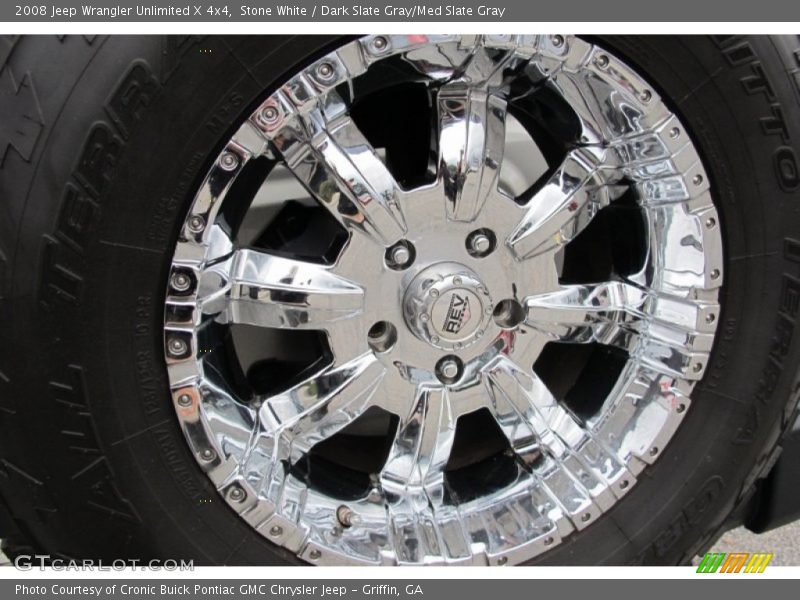 Stone White / Dark Slate Gray/Med Slate Gray 2008 Jeep Wrangler Unlimited X 4x4