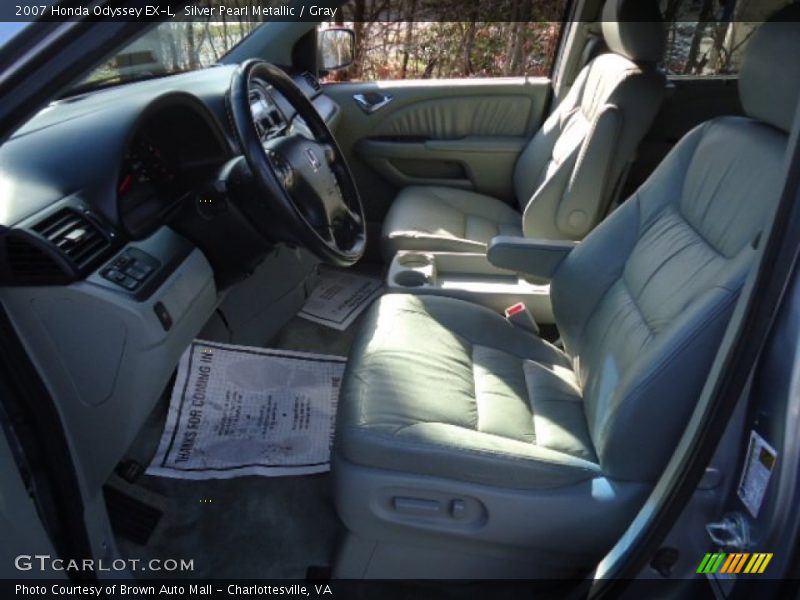 Silver Pearl Metallic / Gray 2007 Honda Odyssey EX-L