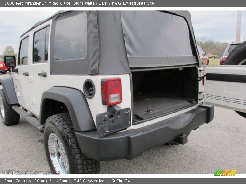 Stone White / Dark Slate Gray/Med Slate Gray 2008 Jeep Wrangler Unlimited X 4x4