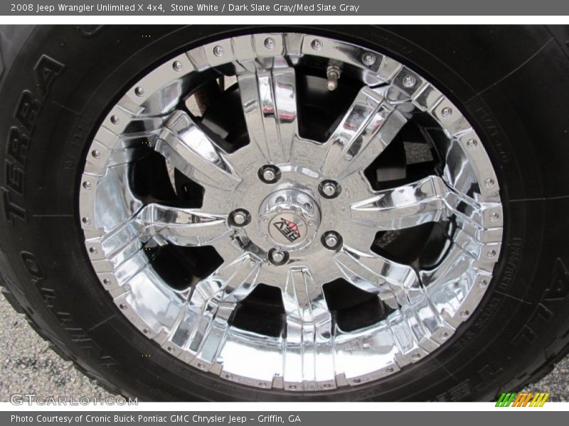 Stone White / Dark Slate Gray/Med Slate Gray 2008 Jeep Wrangler Unlimited X 4x4