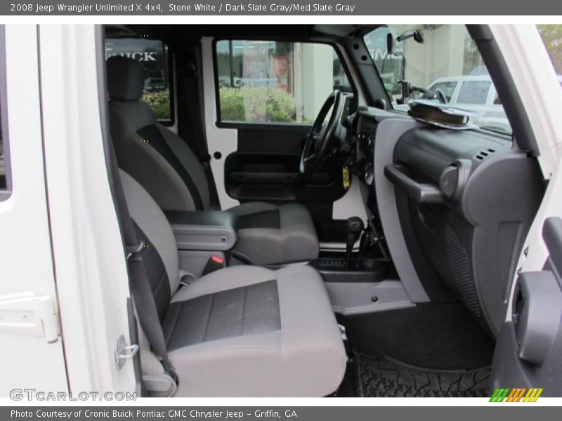 Stone White / Dark Slate Gray/Med Slate Gray 2008 Jeep Wrangler Unlimited X 4x4