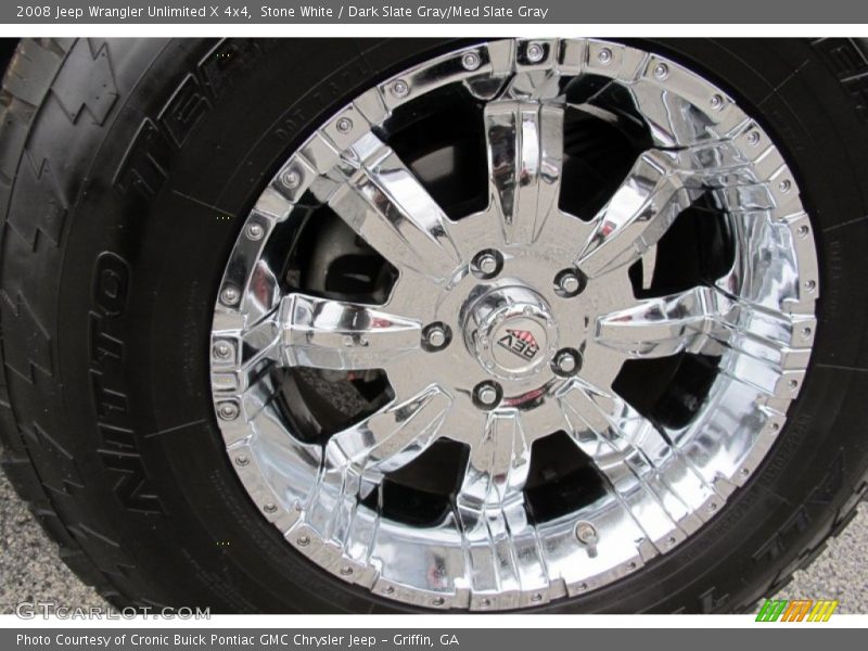 Stone White / Dark Slate Gray/Med Slate Gray 2008 Jeep Wrangler Unlimited X 4x4