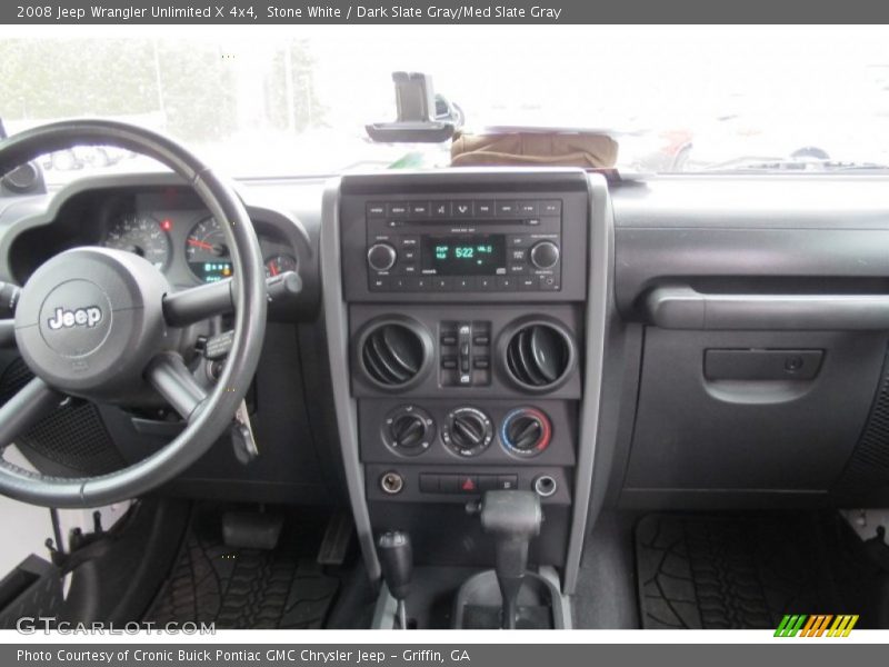 Stone White / Dark Slate Gray/Med Slate Gray 2008 Jeep Wrangler Unlimited X 4x4