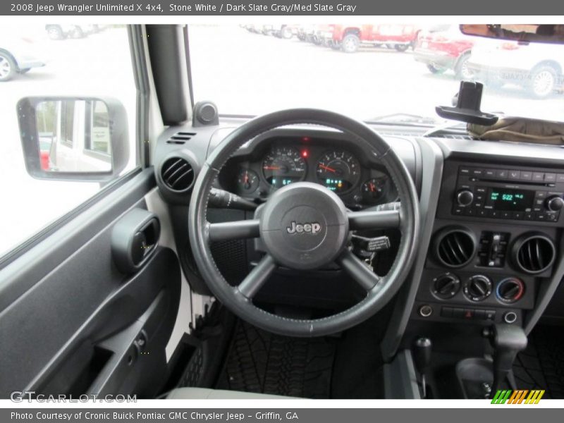 Stone White / Dark Slate Gray/Med Slate Gray 2008 Jeep Wrangler Unlimited X 4x4