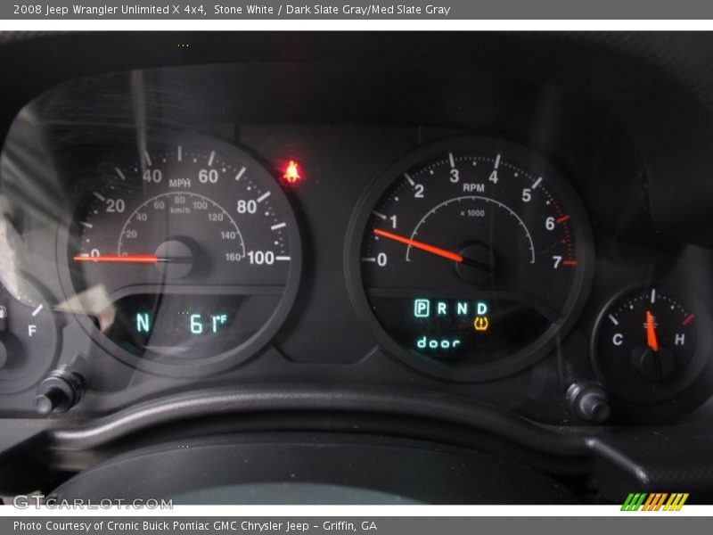 Stone White / Dark Slate Gray/Med Slate Gray 2008 Jeep Wrangler Unlimited X 4x4