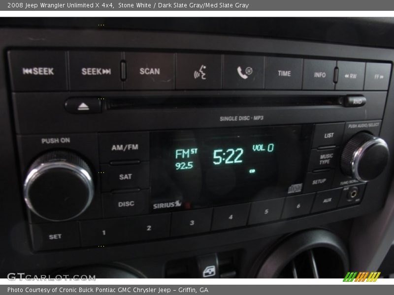 Stone White / Dark Slate Gray/Med Slate Gray 2008 Jeep Wrangler Unlimited X 4x4