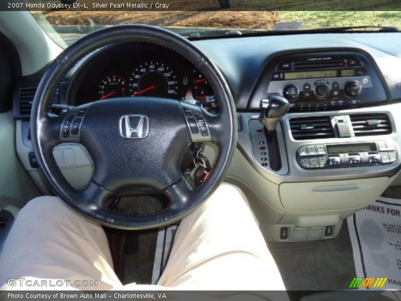 Silver Pearl Metallic / Gray 2007 Honda Odyssey EX-L