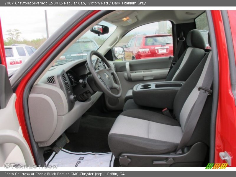 Victory Red / Dark Titanium Gray 2007 Chevrolet Silverado 1500 LS Regular Cab