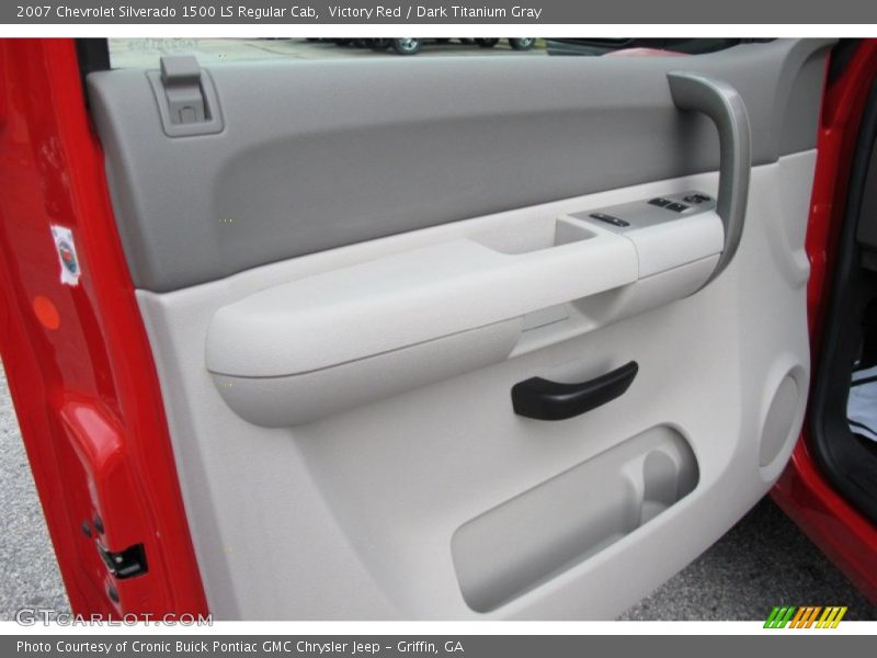 Victory Red / Dark Titanium Gray 2007 Chevrolet Silverado 1500 LS Regular Cab