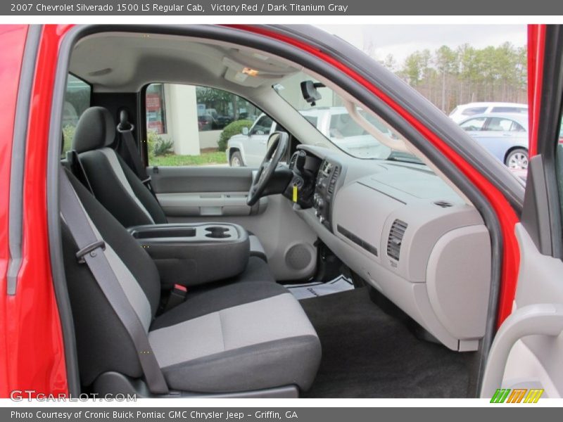 Victory Red / Dark Titanium Gray 2007 Chevrolet Silverado 1500 LS Regular Cab