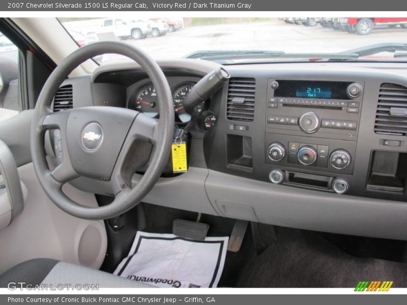 Victory Red / Dark Titanium Gray 2007 Chevrolet Silverado 1500 LS Regular Cab