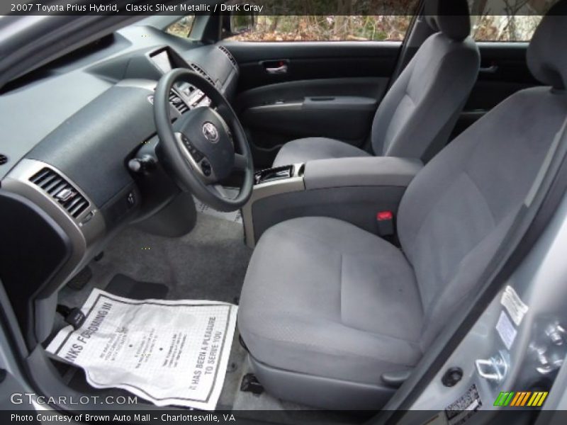  2007 Prius Hybrid Dark Gray Interior