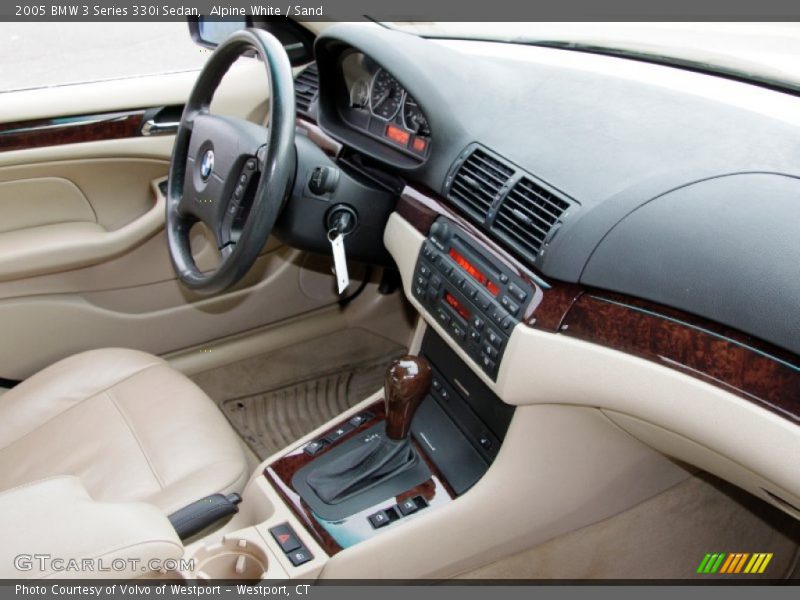 Alpine White / Sand 2005 BMW 3 Series 330i Sedan