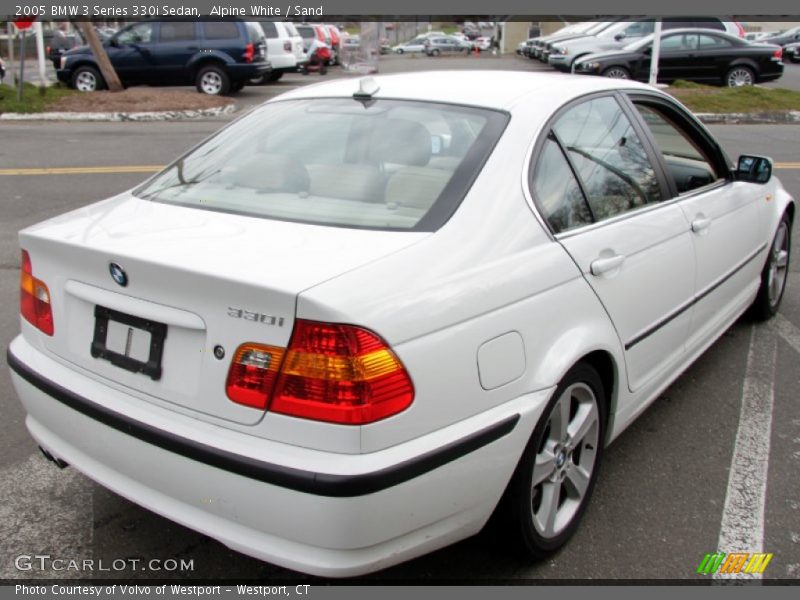 Alpine White / Sand 2005 BMW 3 Series 330i Sedan