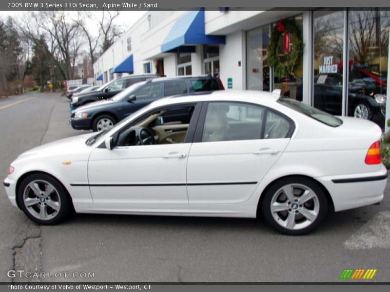 Alpine White / Sand 2005 BMW 3 Series 330i Sedan