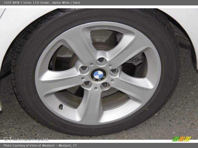 Alpine White / Sand 2005 BMW 3 Series 330i Sedan