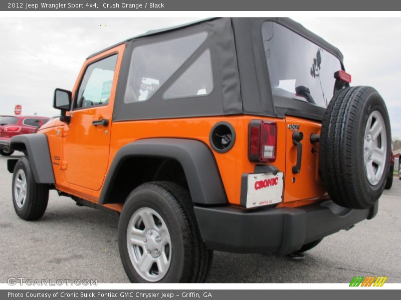 Crush Orange / Black 2012 Jeep Wrangler Sport 4x4