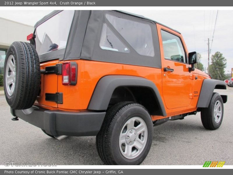 Crush Orange / Black 2012 Jeep Wrangler Sport 4x4