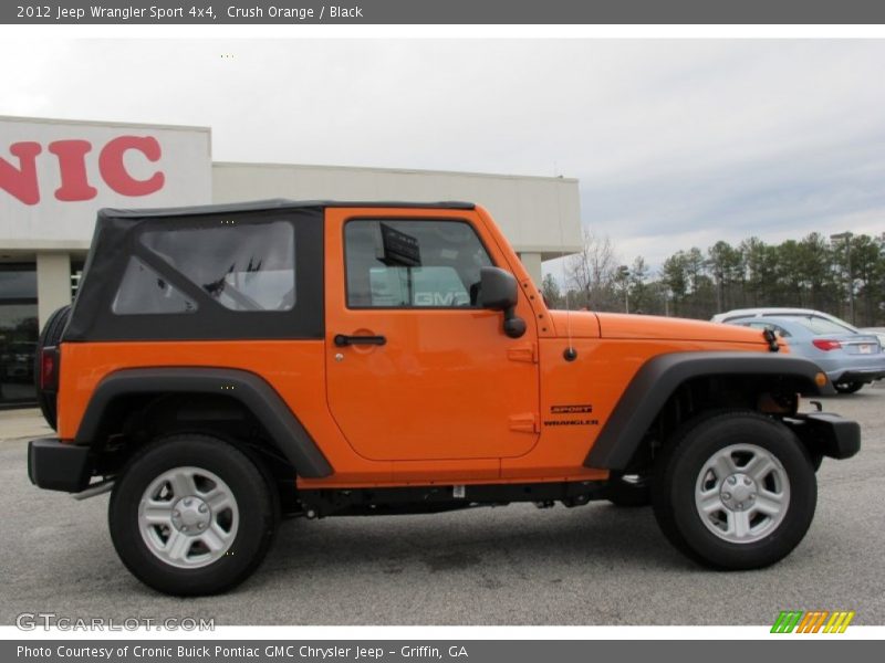 Crush Orange / Black 2012 Jeep Wrangler Sport 4x4