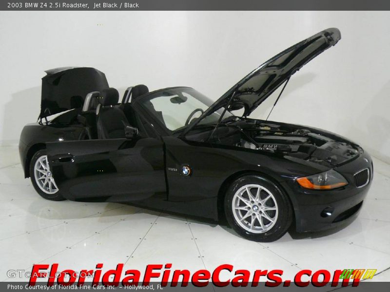Jet Black / Black 2003 BMW Z4 2.5i Roadster