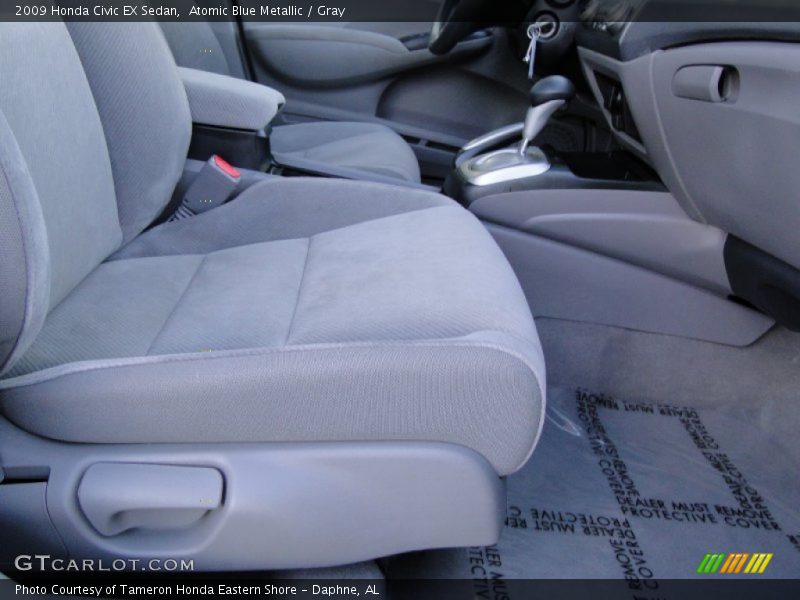 Atomic Blue Metallic / Gray 2009 Honda Civic EX Sedan