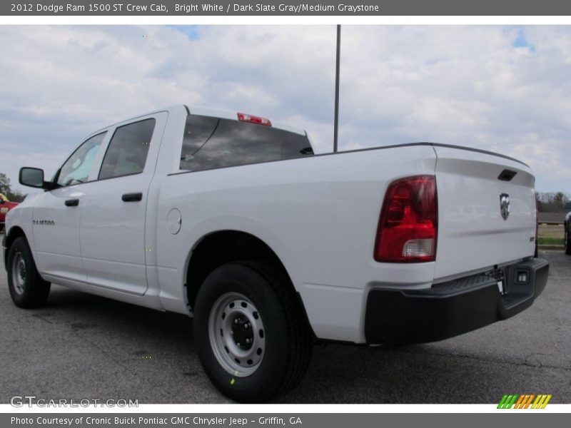 Bright White / Dark Slate Gray/Medium Graystone 2012 Dodge Ram 1500 ST Crew Cab