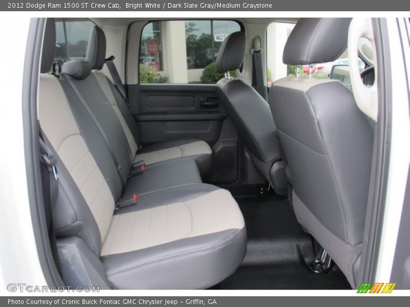 Bright White / Dark Slate Gray/Medium Graystone 2012 Dodge Ram 1500 ST Crew Cab