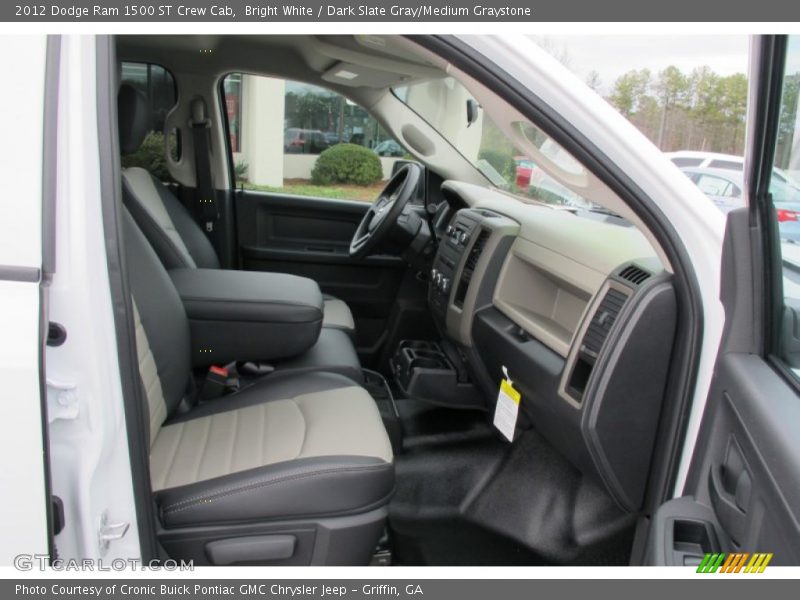 Bright White / Dark Slate Gray/Medium Graystone 2012 Dodge Ram 1500 ST Crew Cab