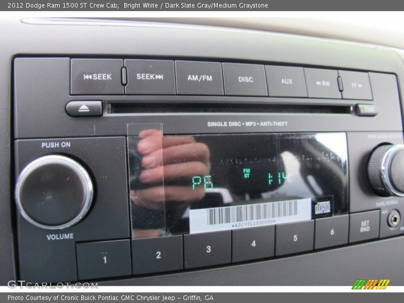 Audio System of 2012 Ram 1500 ST Crew Cab