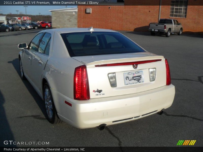 White Diamond Tricoat / Ebony 2011 Cadillac STS V6 Premium