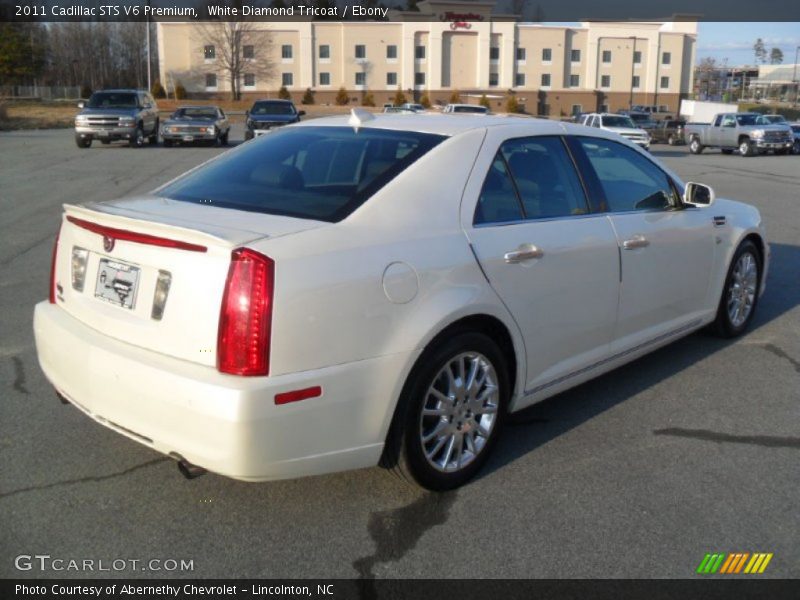 White Diamond Tricoat / Ebony 2011 Cadillac STS V6 Premium