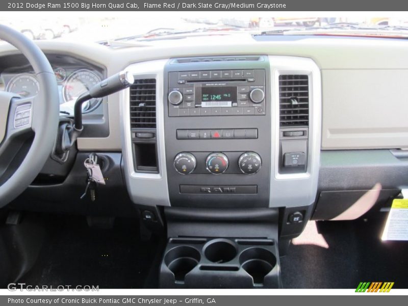 Flame Red / Dark Slate Gray/Medium Graystone 2012 Dodge Ram 1500 Big Horn Quad Cab
