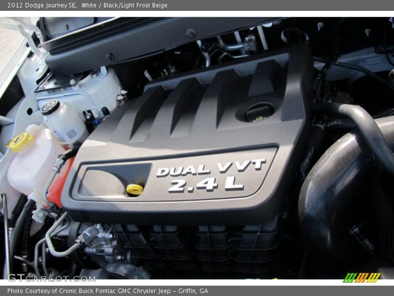 White / Black/Light Frost Beige 2012 Dodge Journey SE