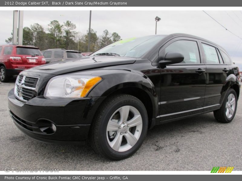 Black / Dark Slate Gray/Medium Graystone 2012 Dodge Caliber SXT