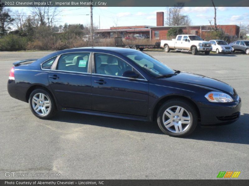 Imperial Blue Metallic / Gray 2012 Chevrolet Impala LT