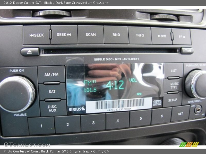 Black / Dark Slate Gray/Medium Graystone 2012 Dodge Caliber SXT