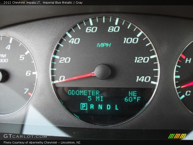 Imperial Blue Metallic / Gray 2012 Chevrolet Impala LT