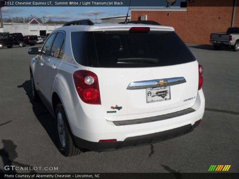 Summit White / Light Titanium/Jet Black 2012 Chevrolet Equinox LT