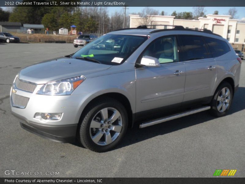 Silver Ice Metallic / Light Gray/Ebony 2012 Chevrolet Traverse LTZ