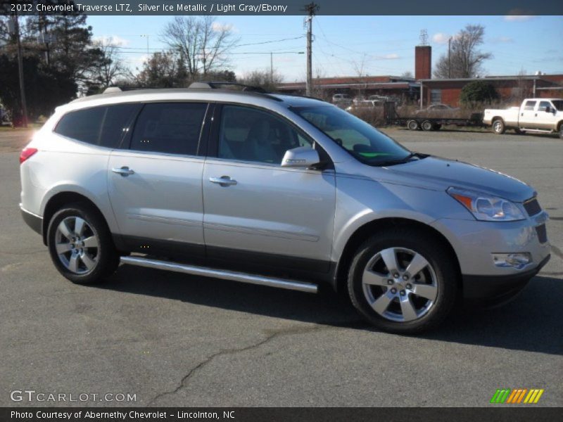 Silver Ice Metallic / Light Gray/Ebony 2012 Chevrolet Traverse LTZ