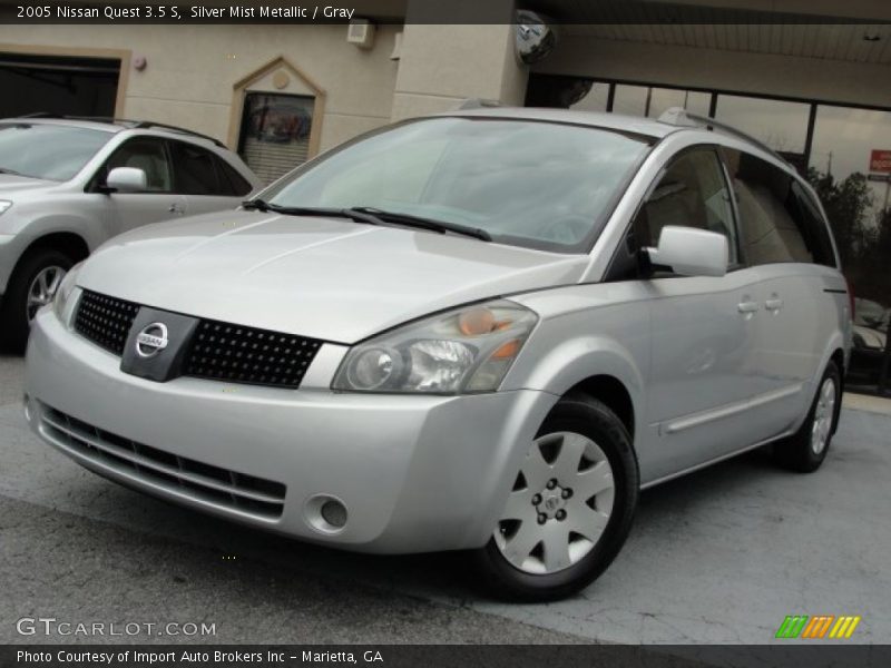 Silver Mist Metallic / Gray 2005 Nissan Quest 3.5 S