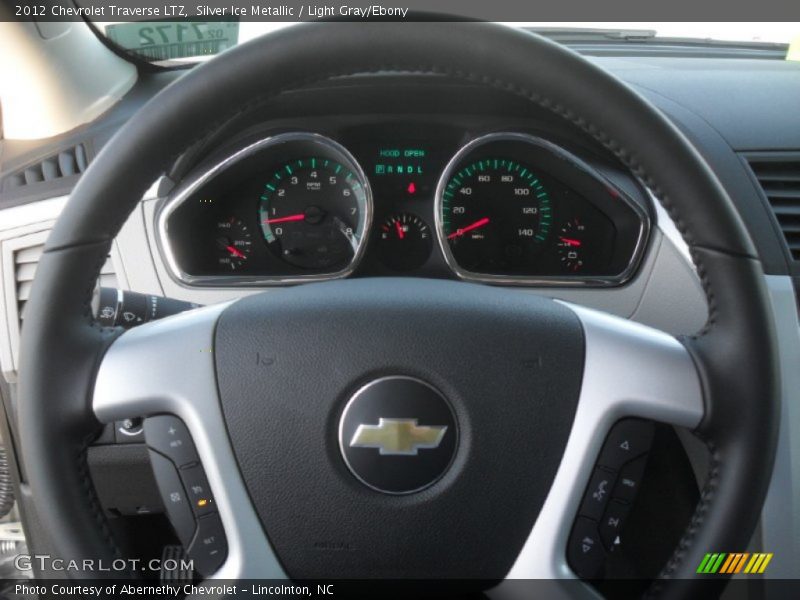 Silver Ice Metallic / Light Gray/Ebony 2012 Chevrolet Traverse LTZ