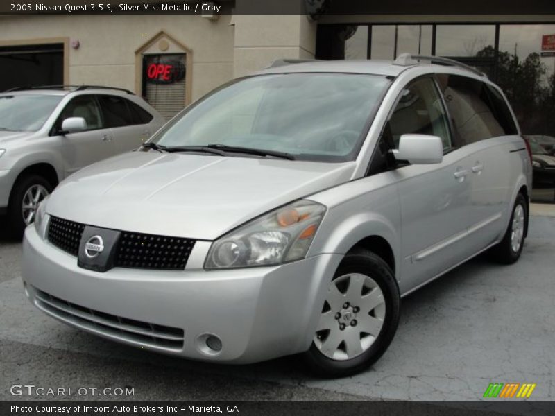 Silver Mist Metallic / Gray 2005 Nissan Quest 3.5 S