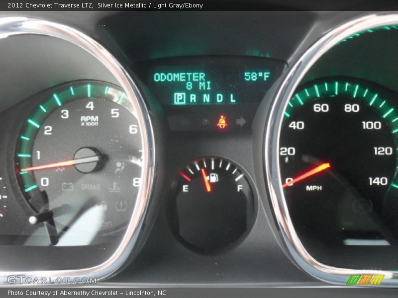 Silver Ice Metallic / Light Gray/Ebony 2012 Chevrolet Traverse LTZ