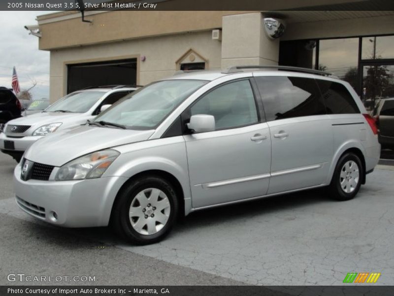 Silver Mist Metallic / Gray 2005 Nissan Quest 3.5 S
