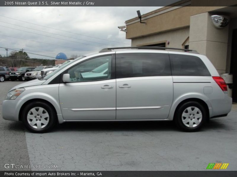 Silver Mist Metallic / Gray 2005 Nissan Quest 3.5 S